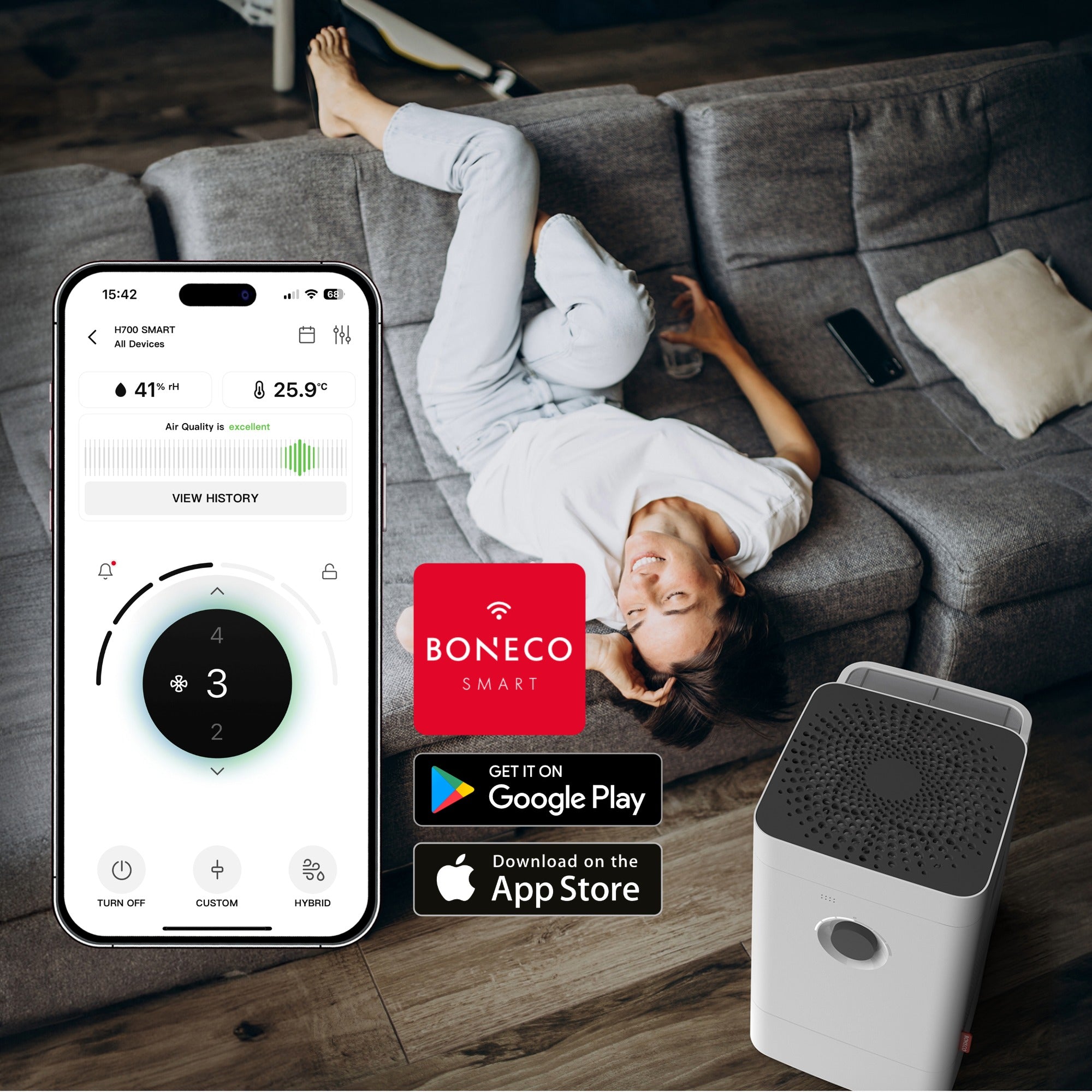 BONECO Hibridni uređaj H400 SMART galerija